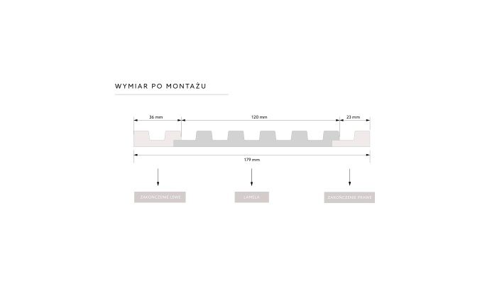 Zakończenie Stretto prawe Białe L0101L